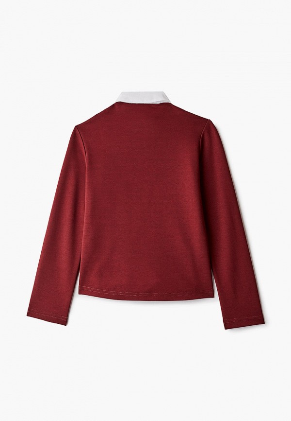 Пуловер для девочки Smena цвет бордовый  Фото 2