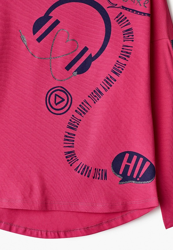 Лонгслив для девочки NinoMio цвет розовый  Фото 3