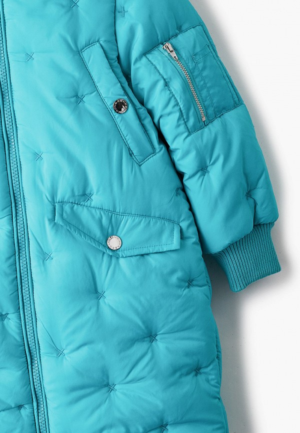 Куртка для девочки утепленная Baon цвет бирюзовый  Фото 3