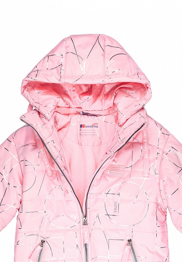 Куртка для девочки утепленная Nikastyle цвет розовый  Фото 5