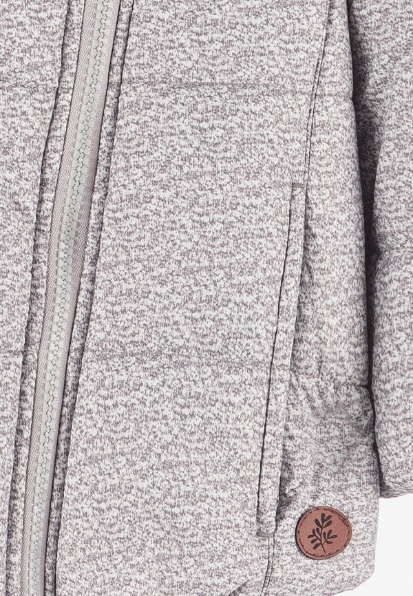 Куртка для девочки утепленная 5.10.15 цвет серый  Фото 4