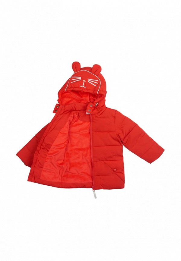 Куртка для девочки утепленная Born цвет красный  Фото 2