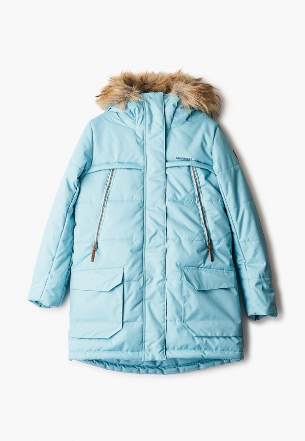 Куртка для девочки утепленная Merrell цвет голубой 