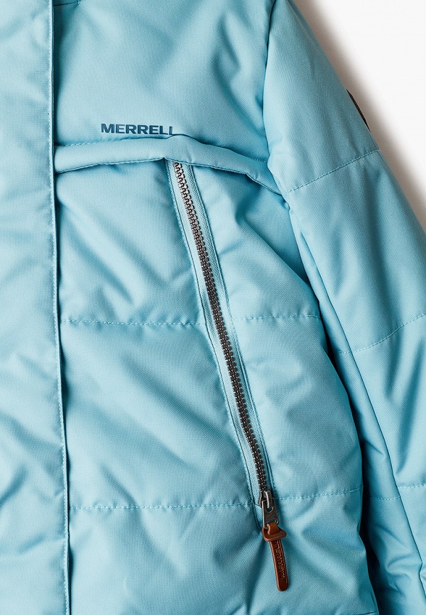 Куртка для девочки утепленная Merrell цвет голубой  Фото 3
