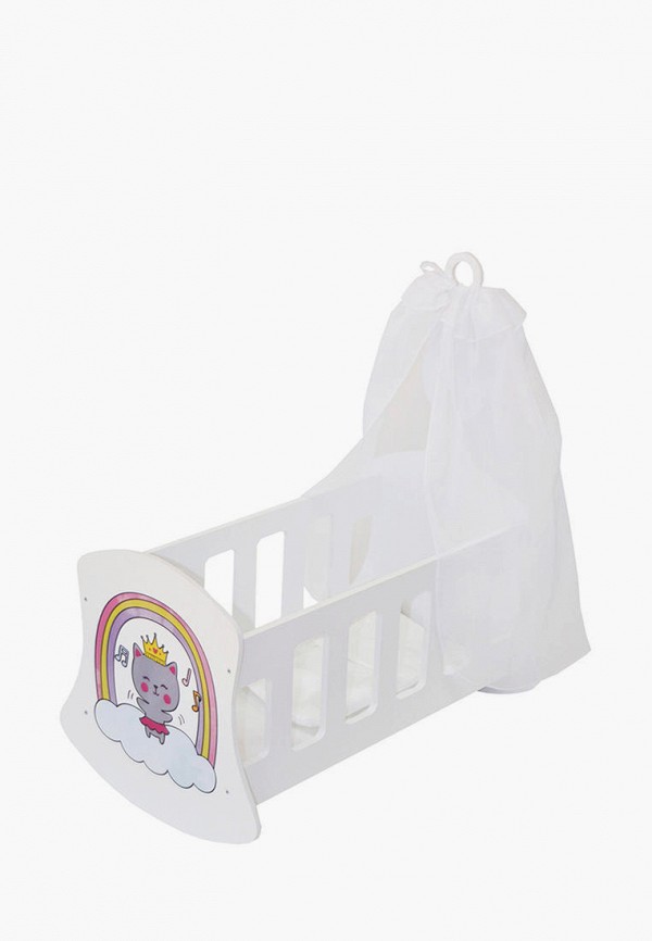 

Игрушка Paremo, Белый, Люлька с балдахином серии "Мимими", "Крошка Миу" Мини