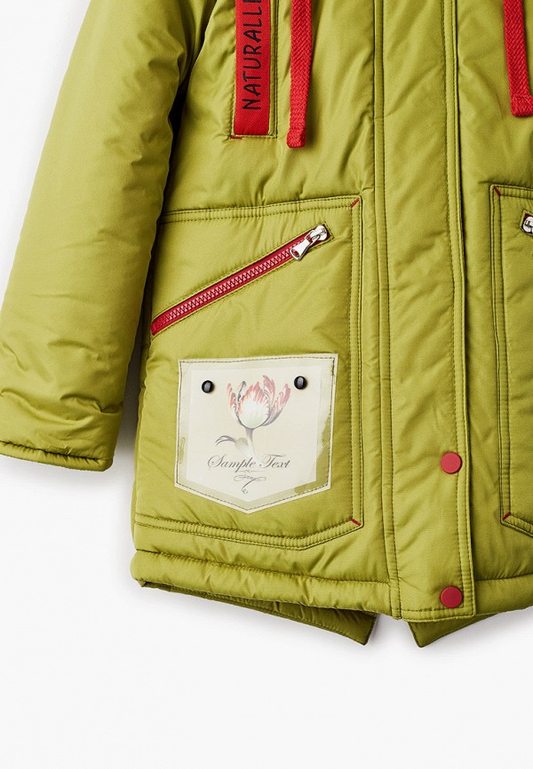 Куртка для девочки утепленная Артус цвет зеленый  Фото 3