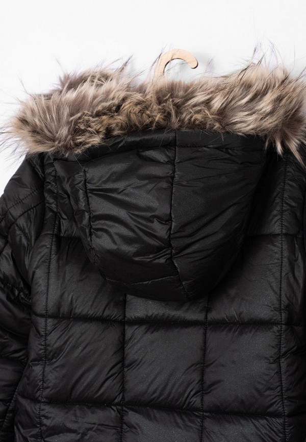 Куртка для девочки утепленная 5.10.15 цвет черный  Фото 4