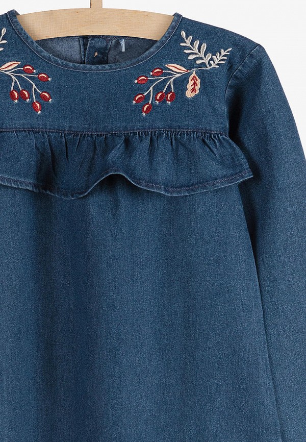 Платья для девочки джинсовое 5.10.15 цвет синий  Фото 3