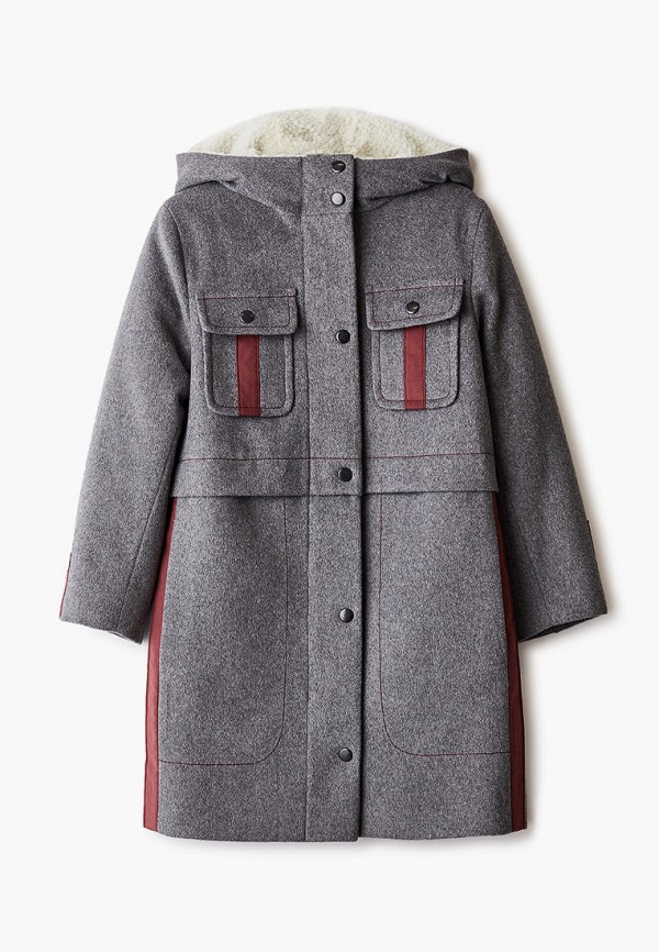 Пальто для девочки Smith's brand цвет серый 