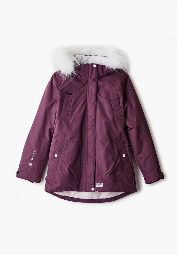 Куртка для девочки утепленная Luhta цвет фиолетовый 