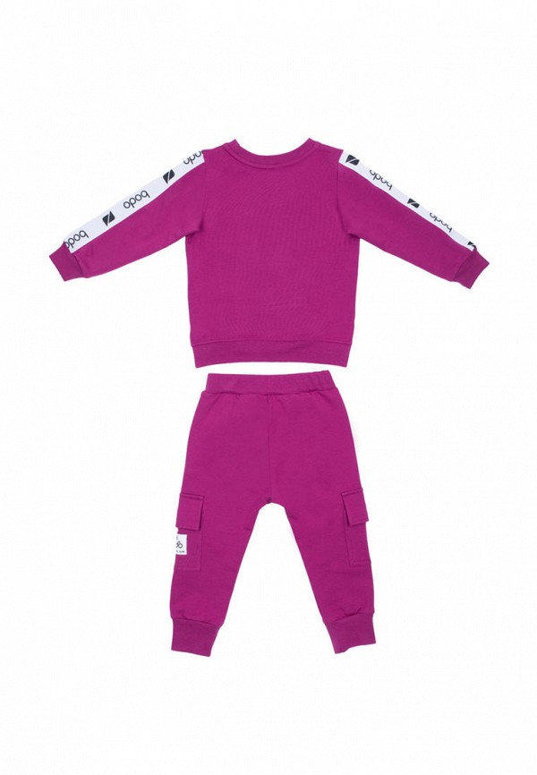 Костюм спортивный для девочки bodo цвет фиолетовый  Фото 2