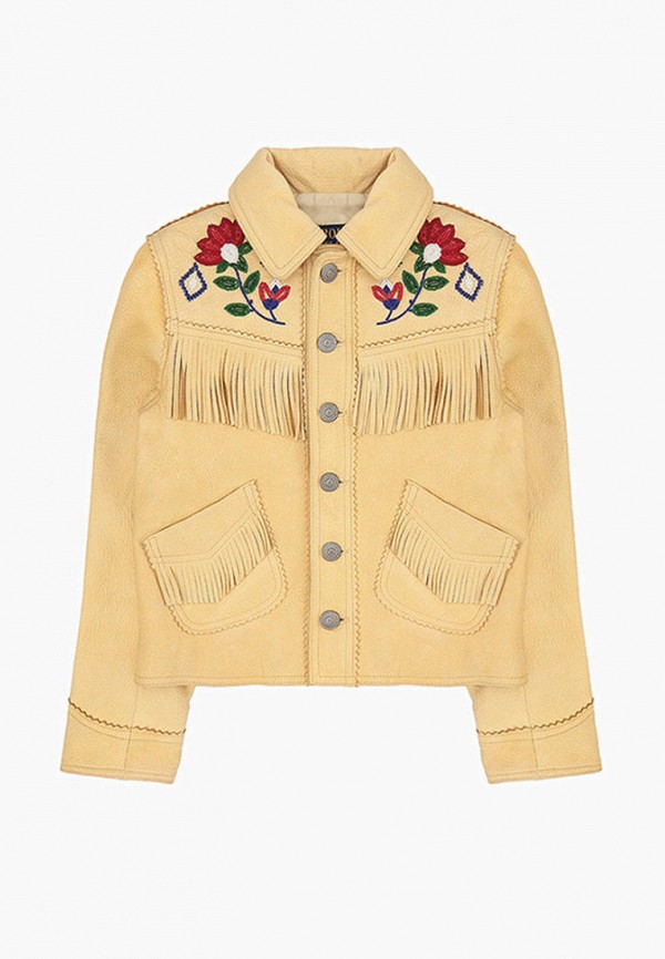 

Куртка кожаная Polo Ralph Lauren, Бежевый