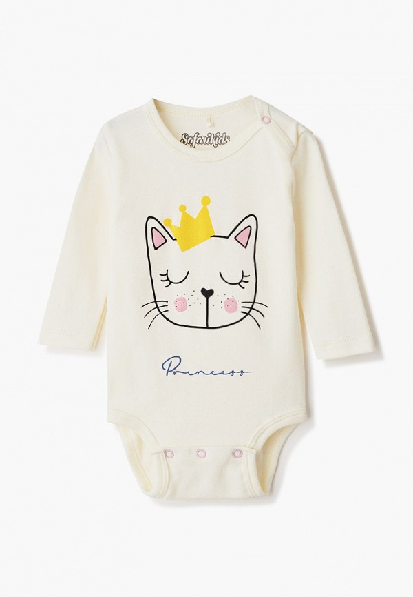 

Боди домашнее Safari Kids, Белый, Princess
