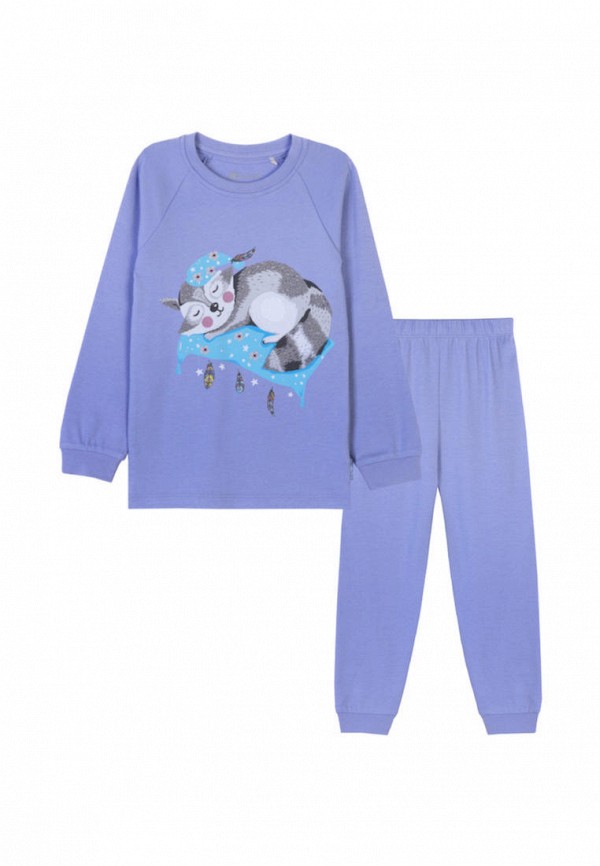 Пижама для девочки Kogankids цвет фиолетовый 