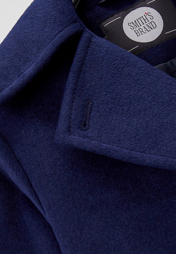 Пальто для девочки Smith's brand цвет синий  Фото 3