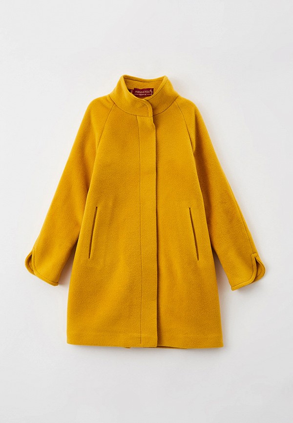 Пальто для девочки Mamma Mila! цвет желтый 