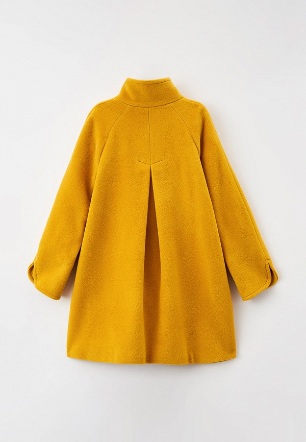 Пальто для девочки Mamma Mila! цвет желтый  Фото 2