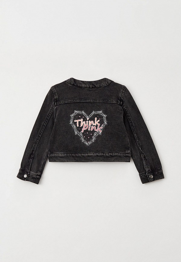 Куртка для девочки джинсовая Coccodrillo цвет черный  Фото 2
