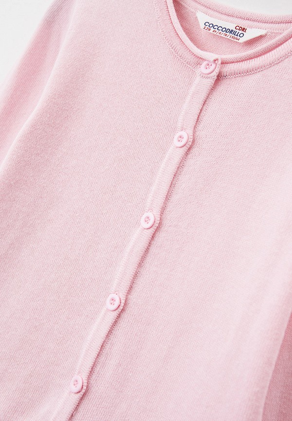 Кардиган для девочки Coccodrillo цвет розовый  Фото 3