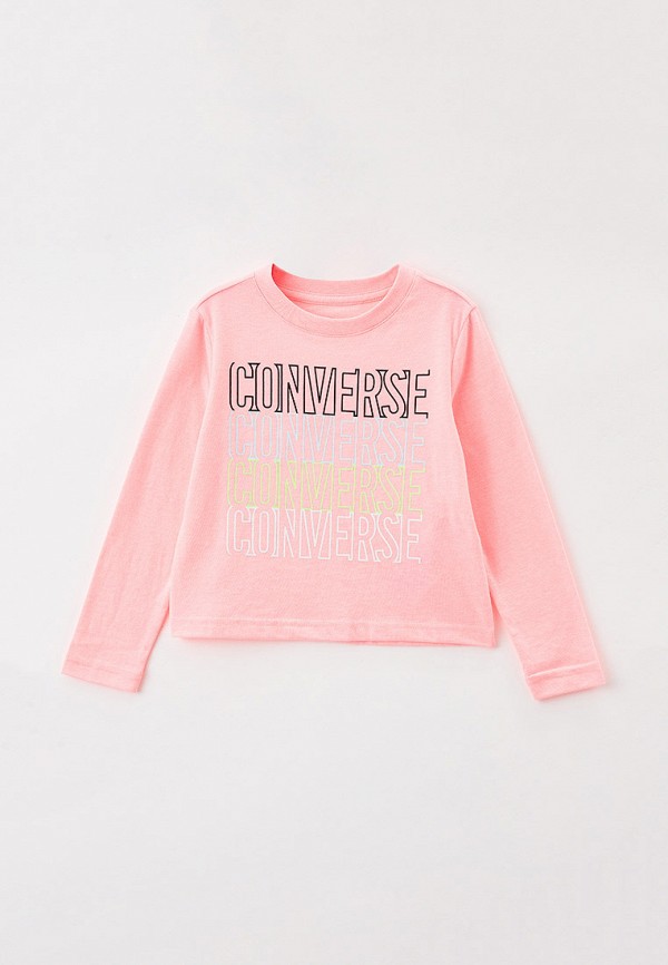 Лонгслив для девочки Converse цвет розовый 