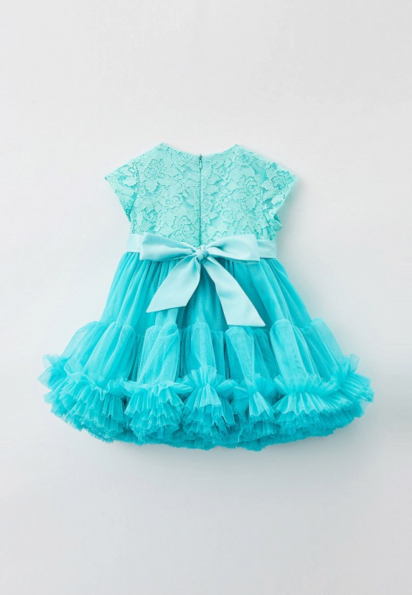 Платья для девочки Minavla цвет бирюзовый  Фото 2