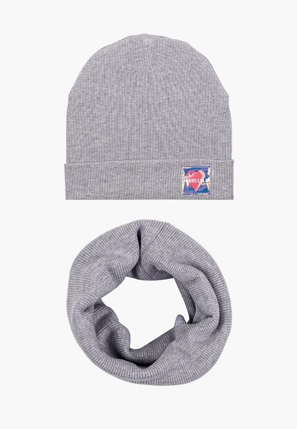 

Шапка и снуд Nikastyle, Серый