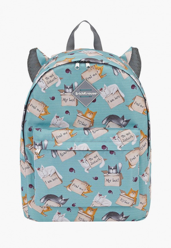 

Рюкзак ErichKrause®, Голубой, EasyLine Animals 17L Cat&Box