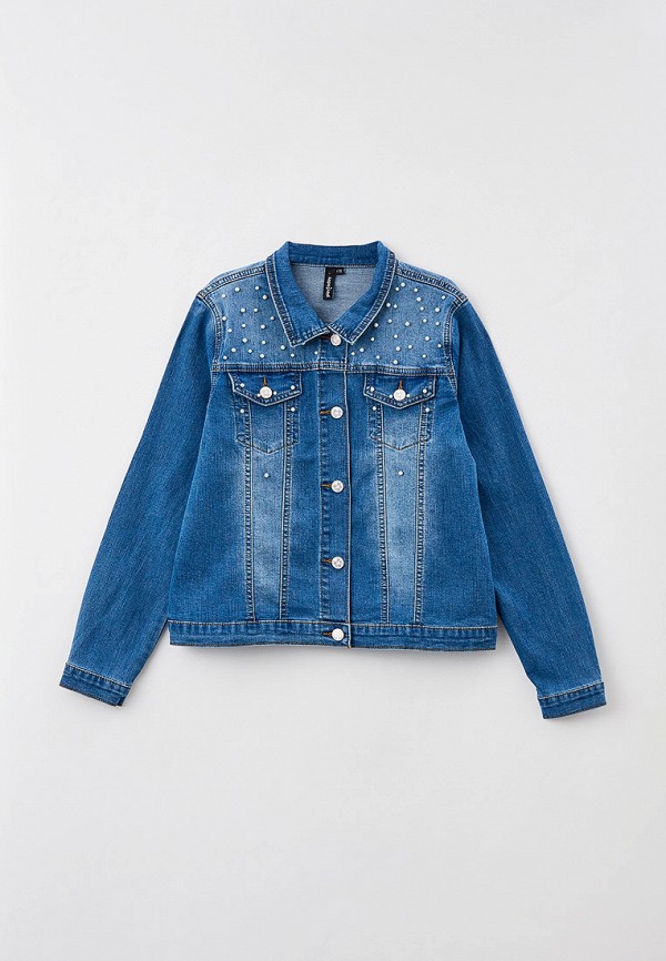 Куртка для девочки джинсовая PlayToday цвет синий 