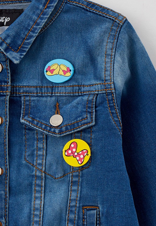 Куртка для девочки джинсовая PlayToday цвет синий  Фото 3