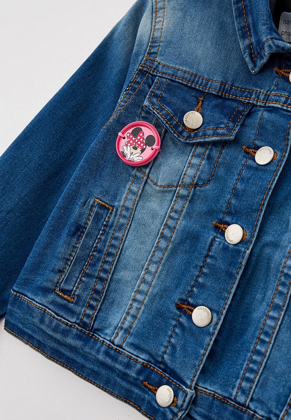 Куртка для девочки джинсовая PlayToday цвет синий  Фото 3