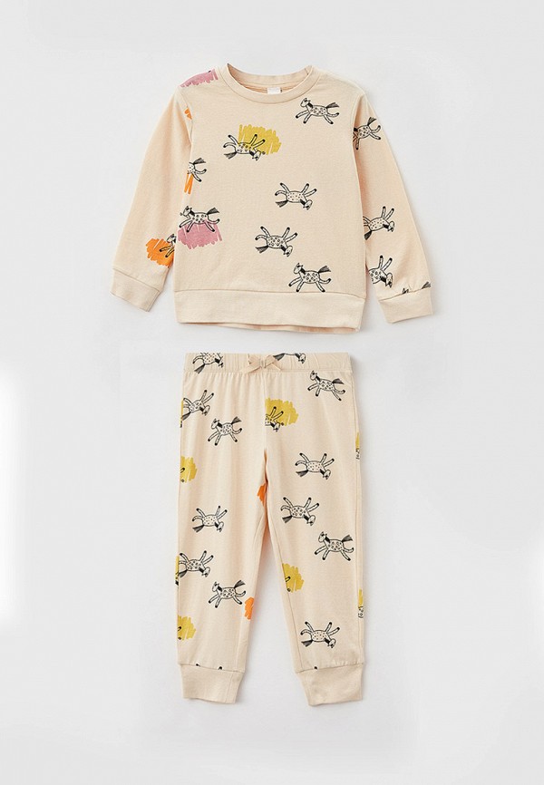 Пижама для девочки Sela цвет бежевый 
