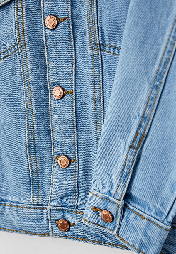 Куртка для девочки джинсовая Sela цвет голубой  Фото 3