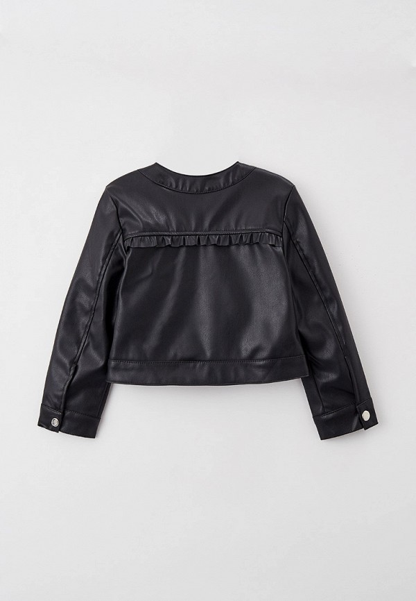 Куртка для девочки кожаная Coccodrillo цвет черный  Фото 2