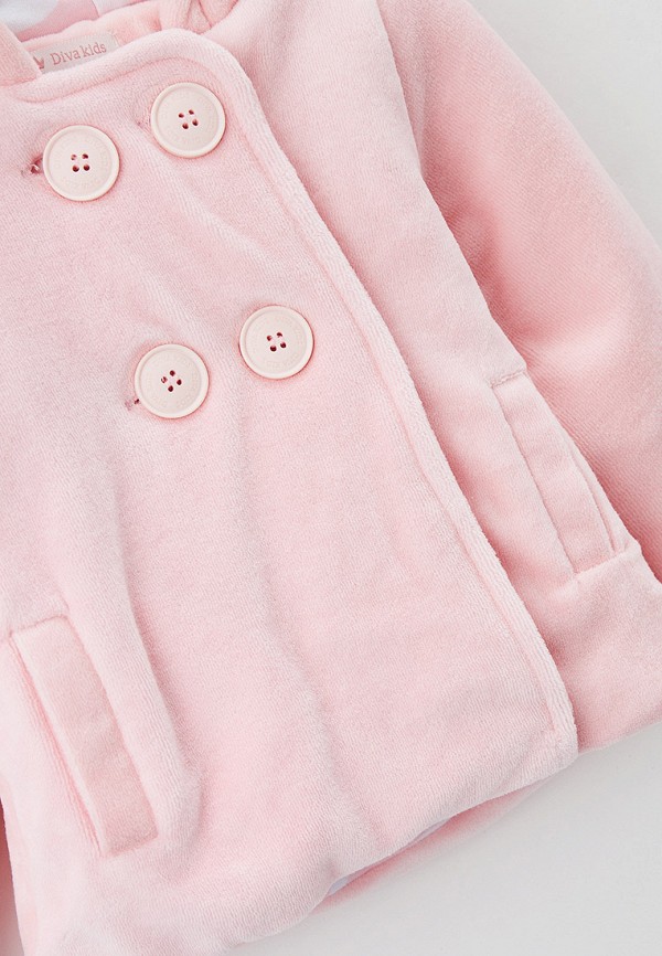 Куртка для девочки утепленная Diva Kids цвет розовый  Фото 3