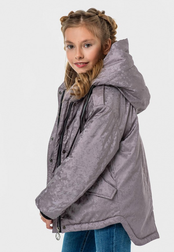 Куртка для девочки утепленная Талви цвет серый  Фото 3