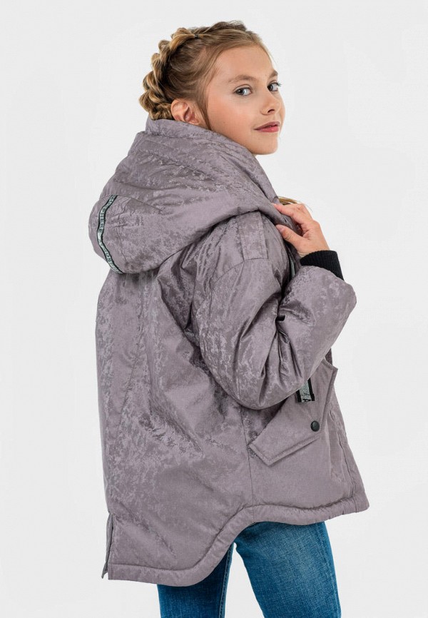 Куртка для девочки утепленная Талви цвет серый  Фото 5
