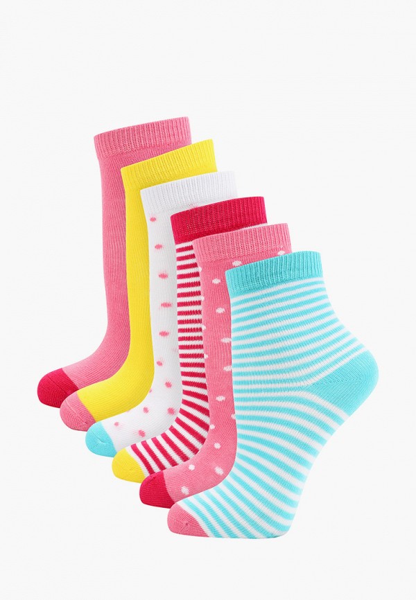 Носки для девочки 6 пар PlayToday цвет разноцветный 