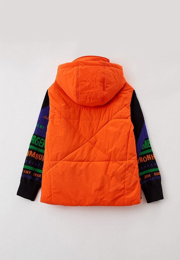 Куртка для девочки утепленная Fobs цвет оранжевый  Фото 2