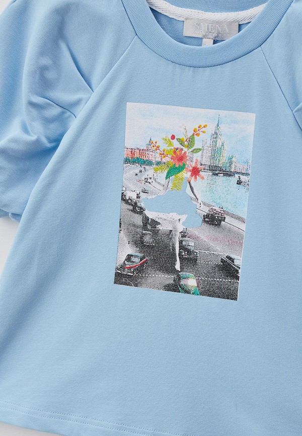 Футболка Smena голубой, размер 140, фото 3