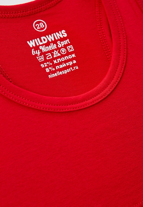 Топ для девочки спортивный Wildwins цвет красный  Фото 3