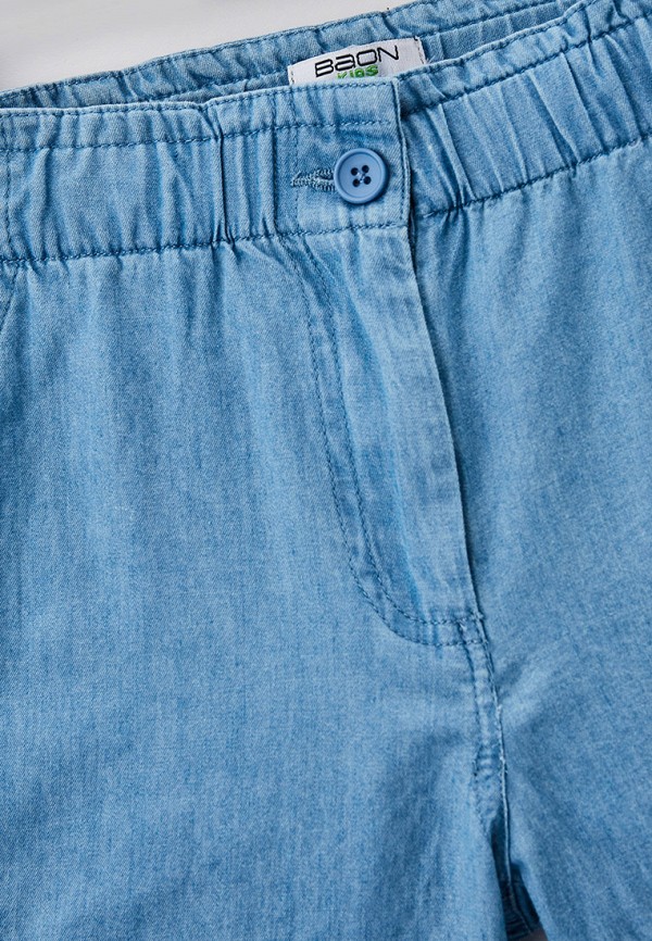 Шорты для девочки джинсовые Baon цвет голубой  Фото 3