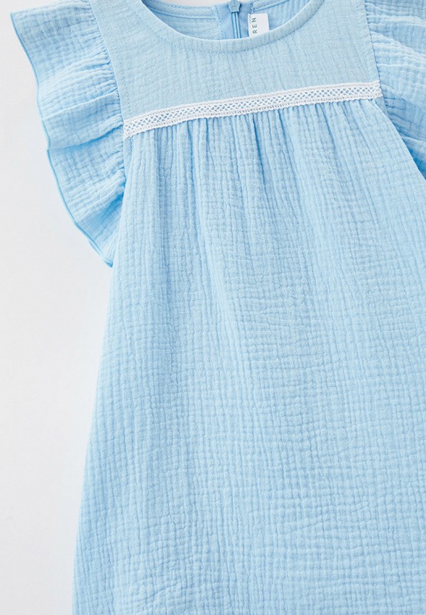 Платья для девочки Ete Children цвет бирюзовый  Фото 3