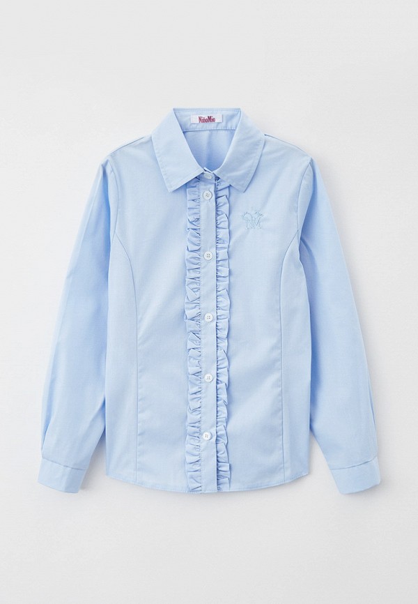 Рубашка для девочки NinoMio цвет голубой 