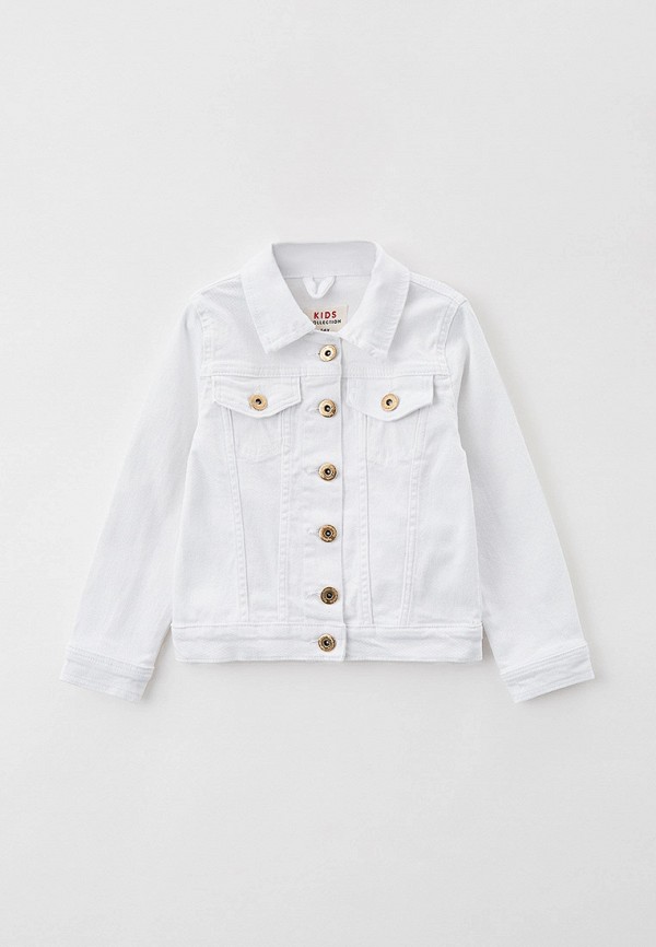 Куртка для девочки джинсовая DeFacto цвет белый 