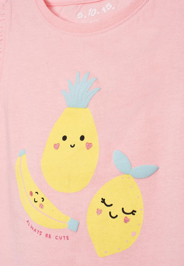 Пижама для девочки 5.10.15 цвет розовый  Фото 3
