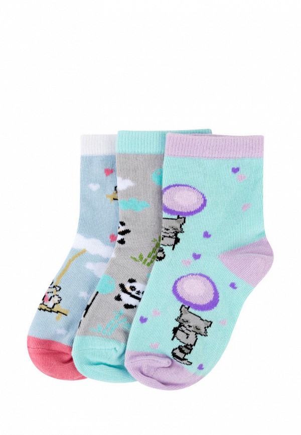 

Носки 3 пары Kawaii Factory, Разноцветный