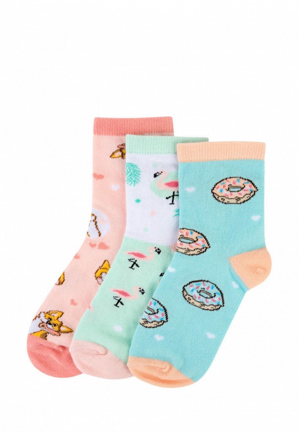 

Носки 3 пары Kawaii Factory, Разноцветный