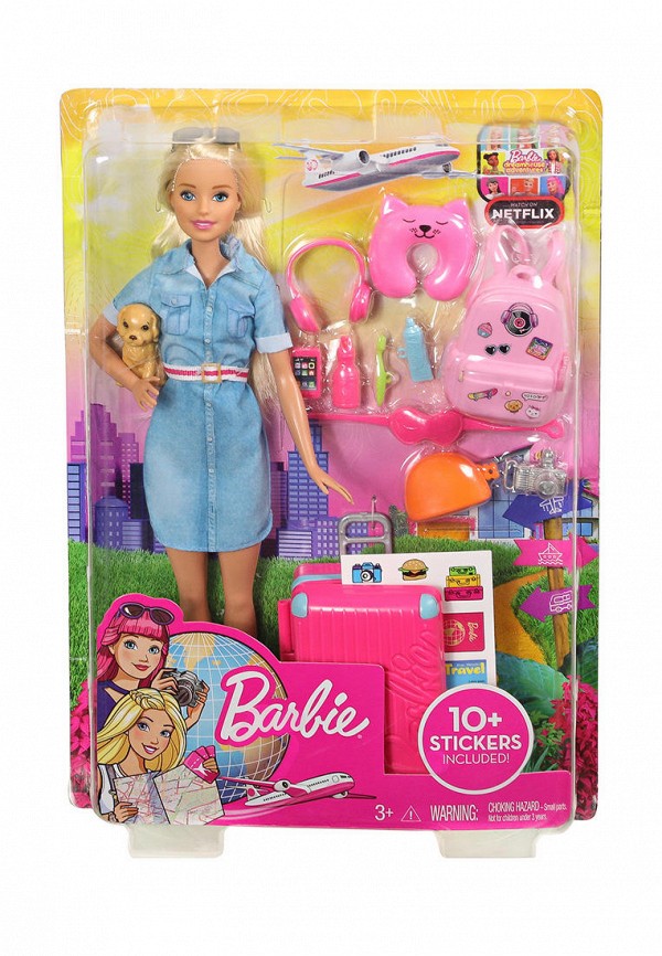 

Набор игровой Barbie, Разноцветный, Кукла Путешественница