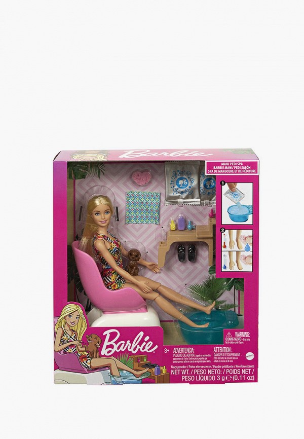 

Набор игровой Barbie, Разноцветный, Салон для маникюра и педикюра