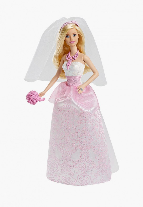 

Кукла Barbie, Розовый, Королевская невеста